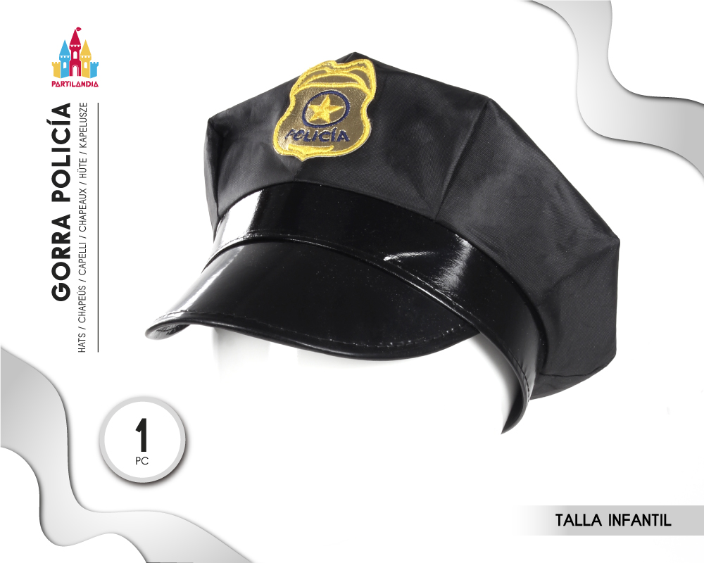 GORRA POLICÍA INFANTIL